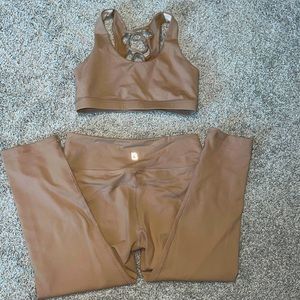 BuffBunny Sports Bra and Camilla crop leggings